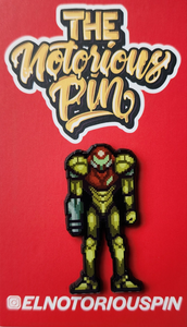 Samus Aran Super Metriod Pin