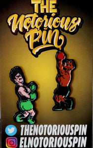 Punch-Out Pin Set #2 (Iron Mike Punching Little Mac)